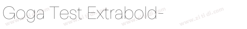 Goga Test Extrabold字体转换